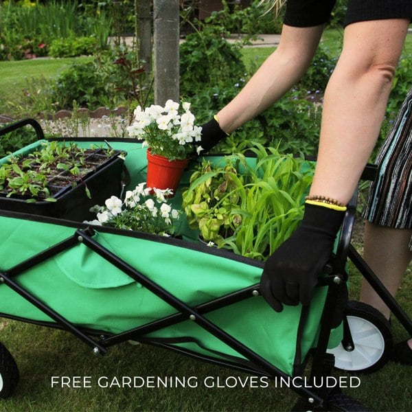 Monstershop Foldable Garden Cart Green