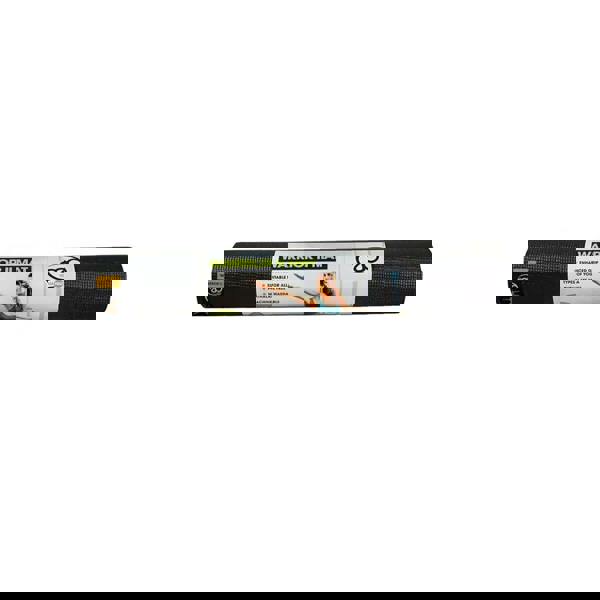 Black textured Fitness Mad Warrior Yoga Mat II 4mm with warrior branding