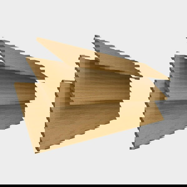 NewEdgeBlinds Sahara Oak Faux Wood Venetian Blinds with Tapes (130cm Drop)