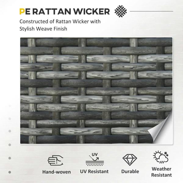 Woven rattan wicker pattern on outdoor sofa frame