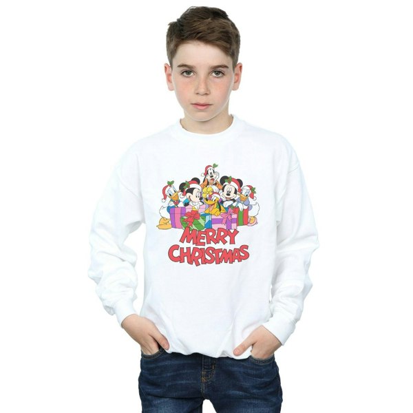 Disney Boys Mickey Mouse And Friends Christmas Sweatshirt - White