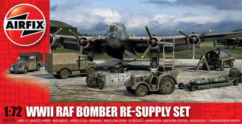 Airfix British WWII RAF Bomber Re-Supply Set (1:72 Scale)