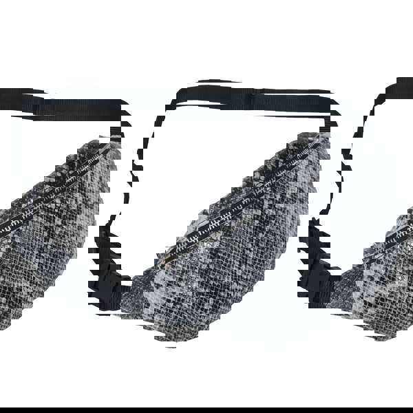 Assots London 'NOAH' Black & White Snake Leather Bum Belt Bag