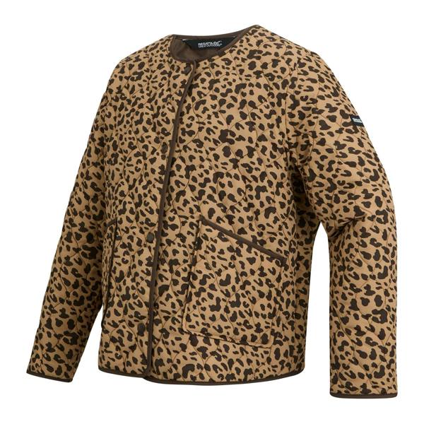 Regatta Womens/Ladies Mira Leopard Print Jacket - Brown - 
