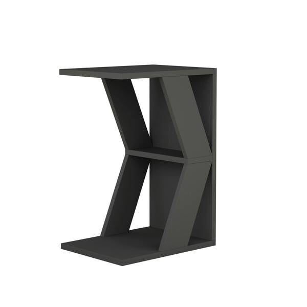 Decortie Naze Modern C-Shaped Side Table Multipurpose Sofa Table Height 57cm