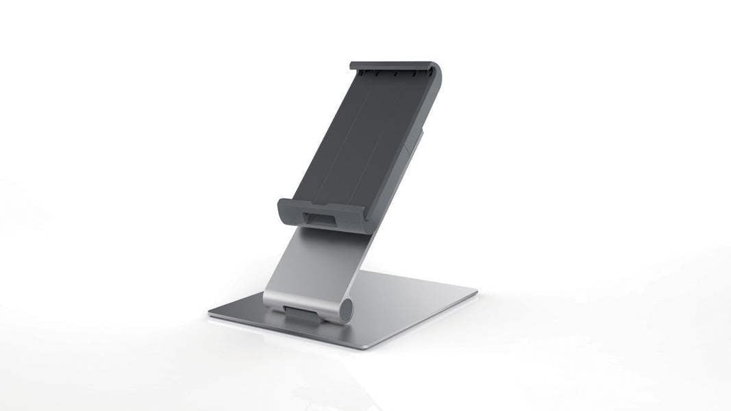 Durable Aluminium Foldable Tablet Holder iPad Desk Stand | Lockable & Rotatable