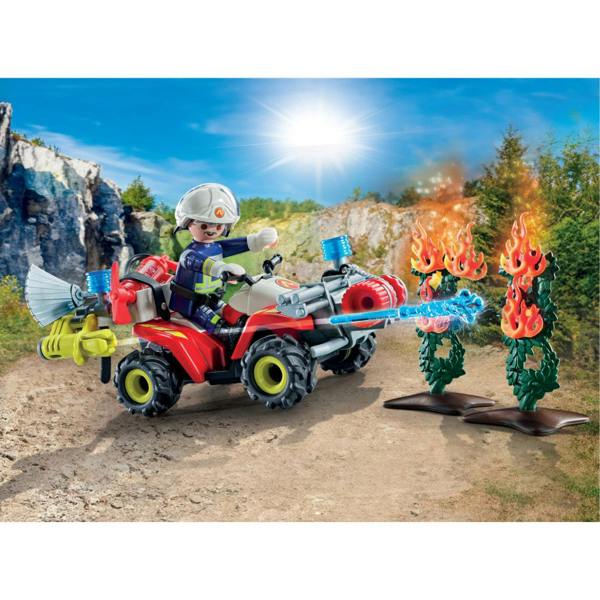 Playmobil Firefighting Quad - 71825 Playset