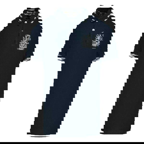 Aquascutum Unisex Adult Aldis Tipped Polo Shirt - Navy