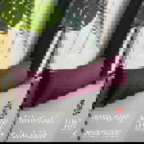 Luxury Living Velvet Chenille Thermal Fleece Lined Single Pencil Pleat Door Curtain