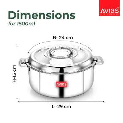 AVISTAR PREMIUM CASSEROLE -1500 ML