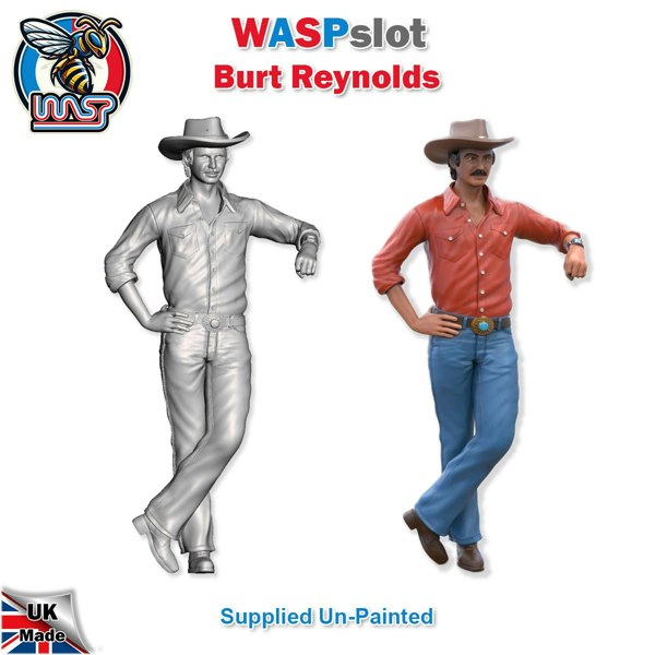 MCSlots Burt Reynolds Unpainted Figure 1:24 Scale Wasp