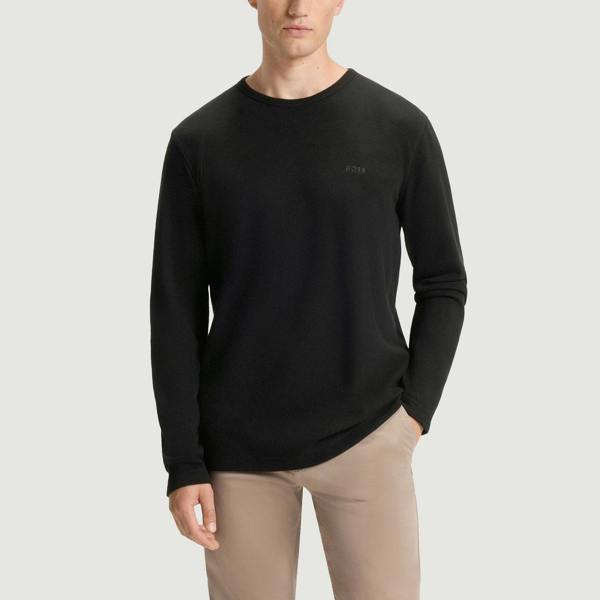Boss Tempesto Long Sleeve Waffle T-Shirt