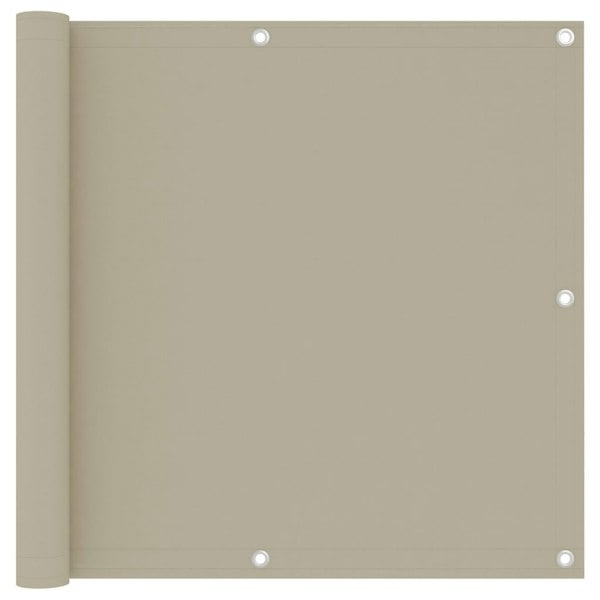 Berkfield Balcony Screen Beige 90x300 cm Oxford Fabric