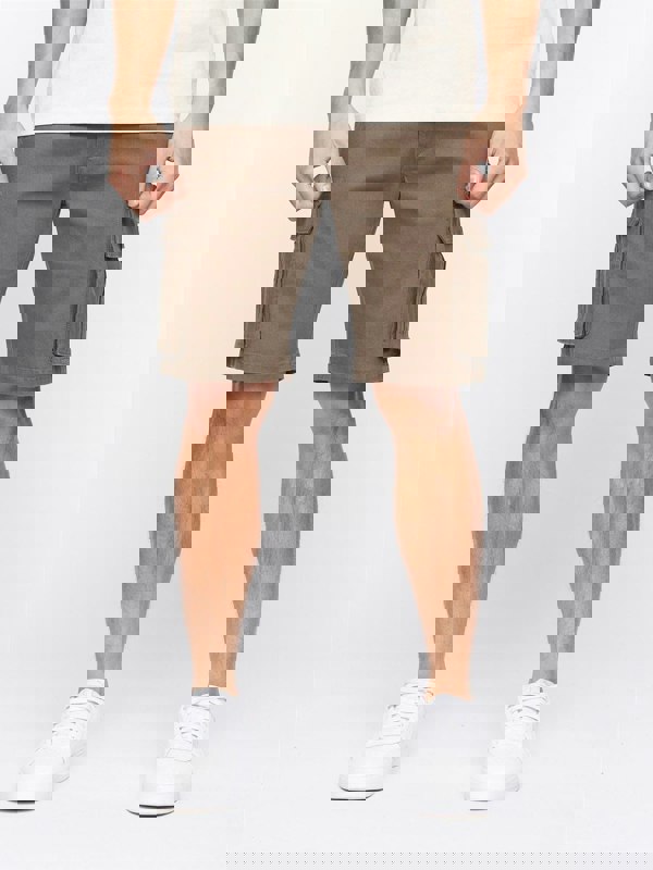 Crosshatch Frentons Cargo Shorts Khaki