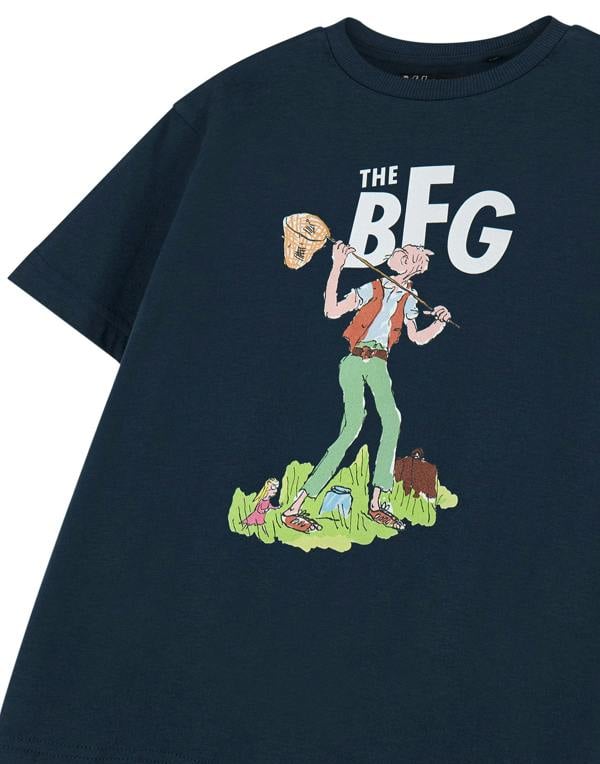 Roald Dahl Unisex Kids Blue BFG Short Sleeved T-Shirt