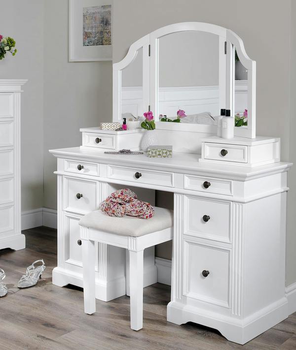 Statement Furniture Gainsborough Large 3-Way Dressing Table Mirror Tabletop Angle Adjustable