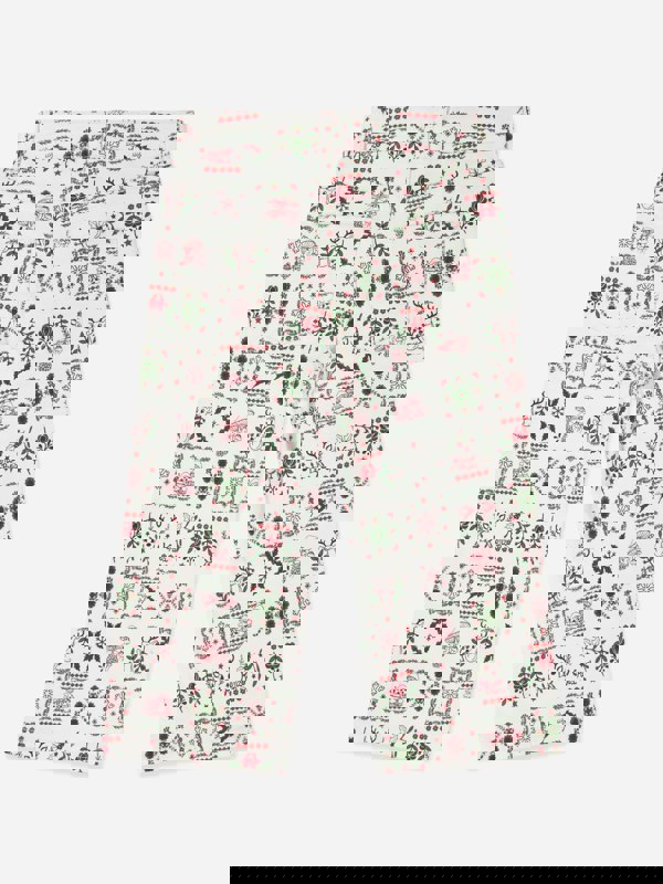 KENZO KIDS KENZO Girls  Seasonal Print Trousers in Ivory