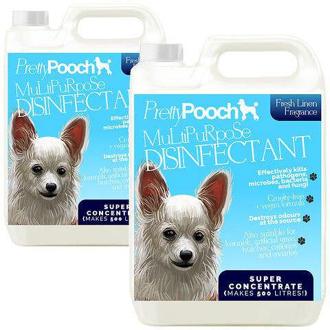Pretty Pooch Multipurpose Disinfectant - Cleaner, Sanitiser, Deodoriser - Concentrated Formula - Fresh Linen x2