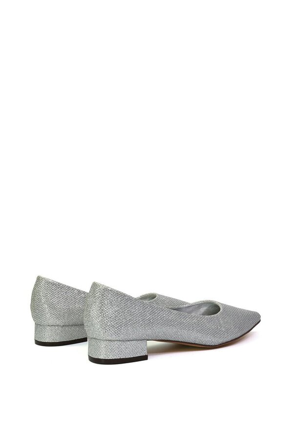 XY LONDON Pointed Toe Wedding Shoes Low Heel Bridal Heels