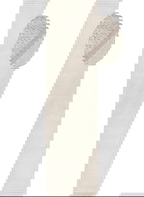 Bordered Living Room rug, cream colour, stain-resistant and non-shedding