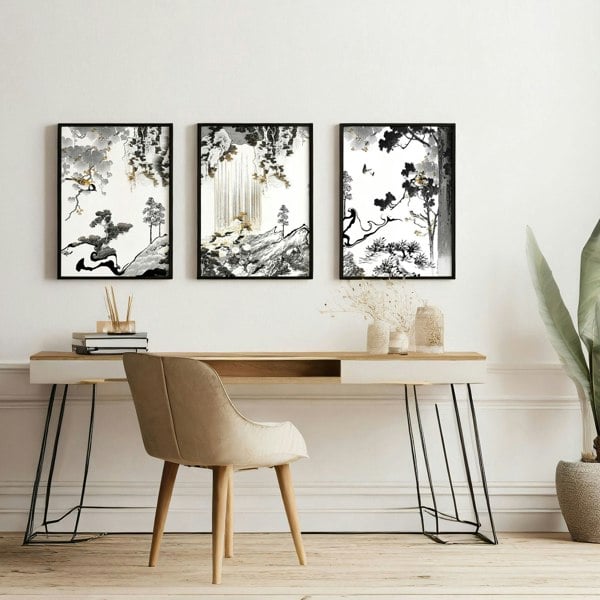 Decoration For Office Walls | Set of 3 wall art prints