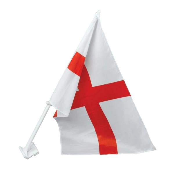 Bristol Novelty St George`s Car Flag (Pack Of 20) - Red/White - 