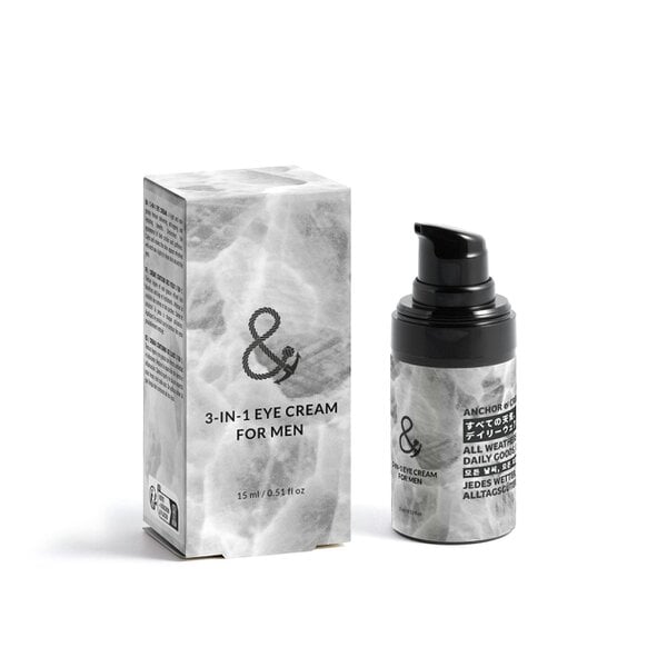 Anchor & Crew Hydrating Mens 3-In-1 Natural Eye Cream (15ml)