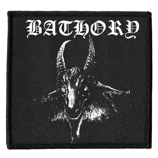 Bathory Goat Band Logo Square Sew on Patch