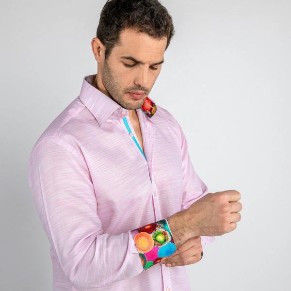 TEXTURED WASH CLASSIC SHIRT - Premium Men's Patterned Shirt by Claudio Lugli | Bold Design, Tailored Fit, Best Printed Shirts