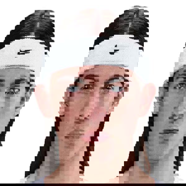 Nike Classic Swoosh Headband - White/Black - 