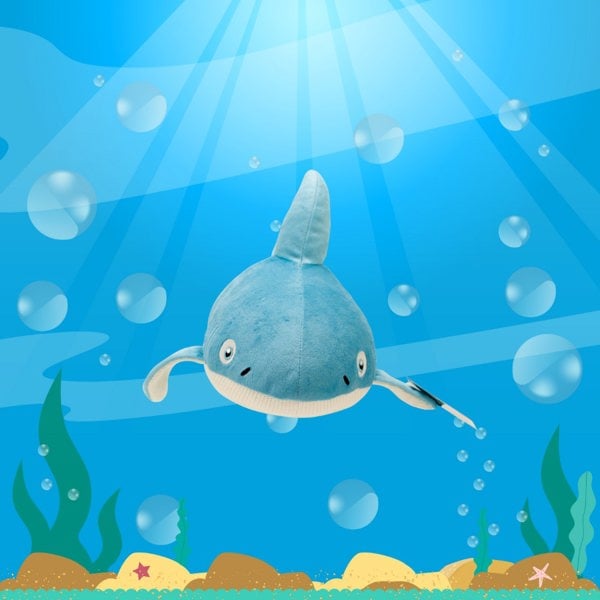 Rewind Plush Sea Creature Stuffed Toy Sean The Shark Ocean Collection