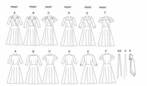 Butterick Sewing Pattern 5030, Dresses for Women, 8-10-12-14 - Easy