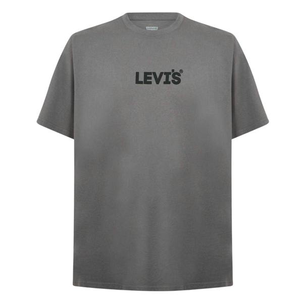 Levis Mens Logo Cotton T-Shirt - Gargoyle Grey - 