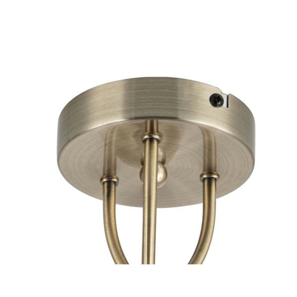 COSYLYTE Hallie Bathroom 3 Light Glass Ceiling Light