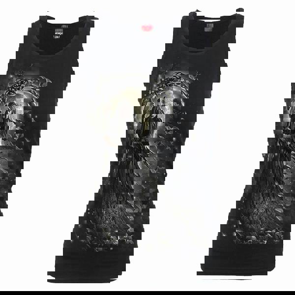 Spiral Direct QUEEN OF DEATH - Razor Back Top Black