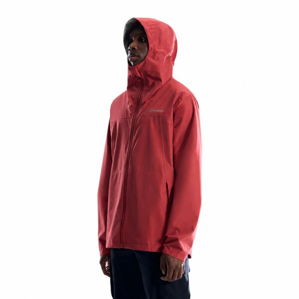 Berghaus Mens Deluge Pro 3.0 Rain Jacket Waterproof Coat Red