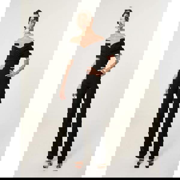 Blue Vanilla Bardot Wrap Jumpsuit