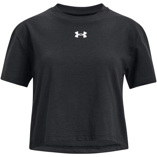 Under Armour Childrens/Kids Sportstyle Logo Crop T-Shirt - Black - 