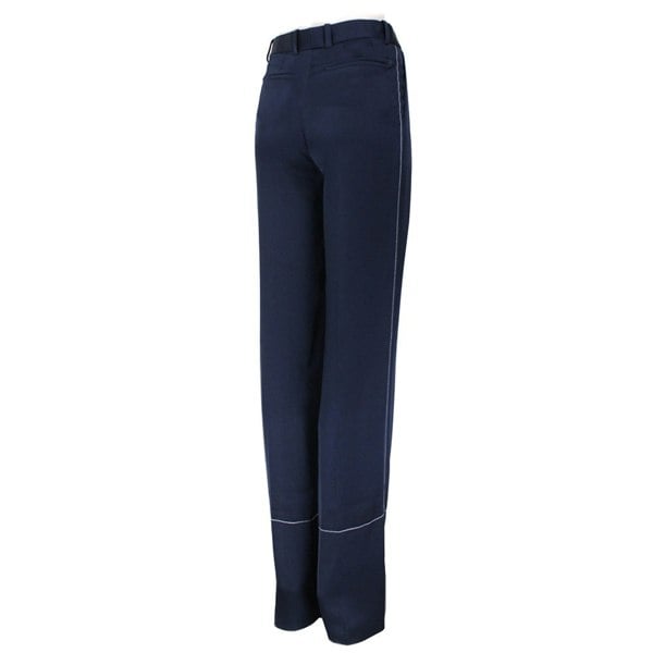 Sonia Rykiel runway collection wide leg trousers in a dark blue satin