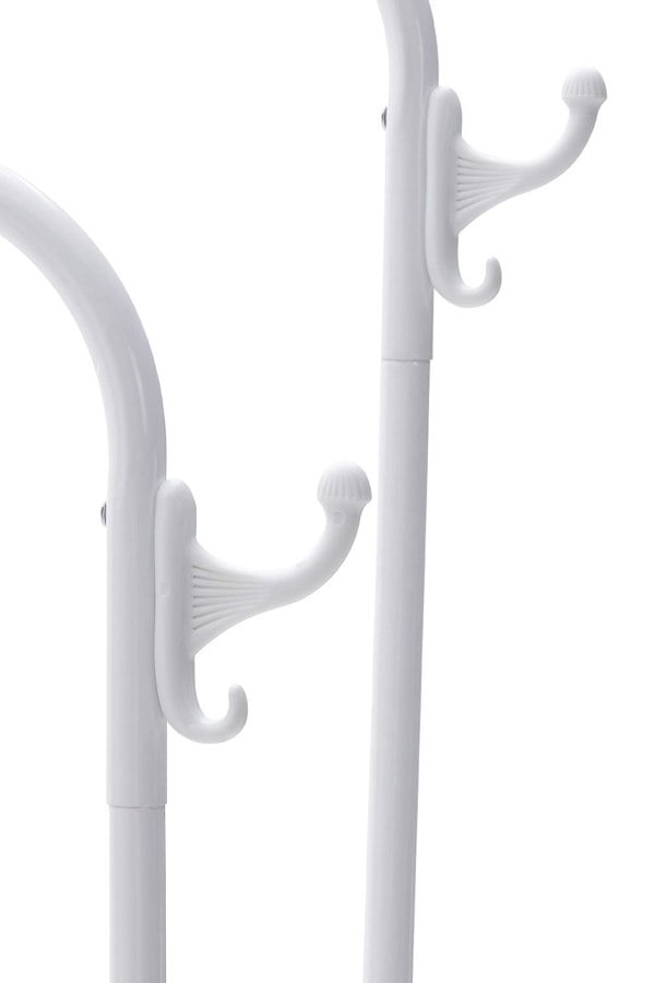 Living and Home Double-Rod Clothes Rack with Wheels Bedroom Classic Style