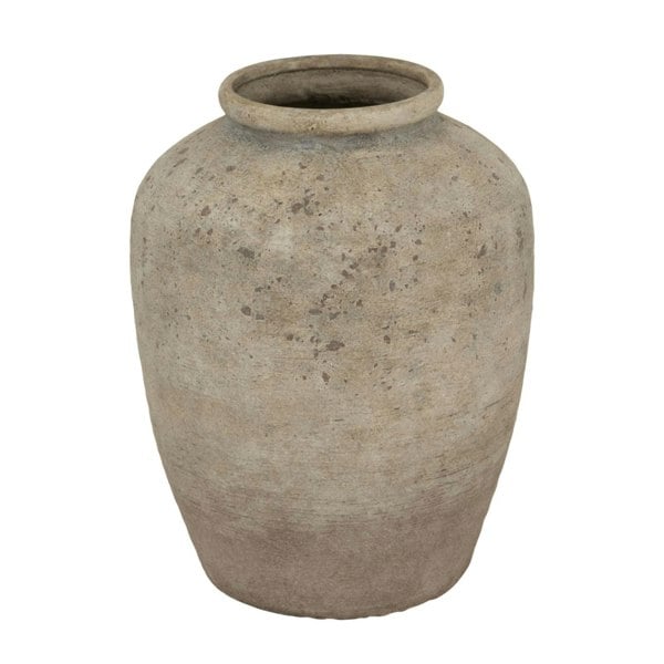Hill Interiors Deruta Mottled Vase - Grey