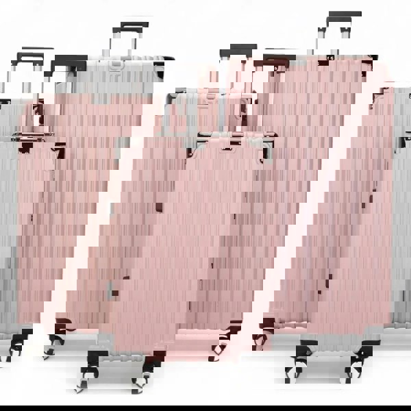 Infinity Luggage Robust Hard Shell Luggage 8 Wheel Suitcase Set