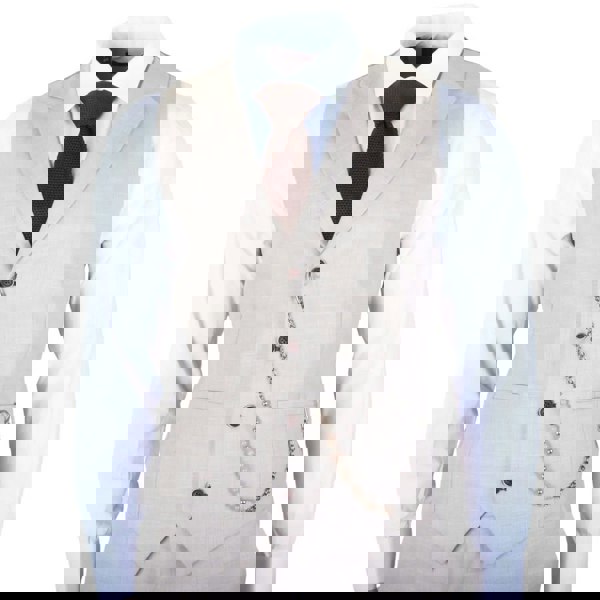 TruClothing James - Men's 3 Piece Cream Tailored Fit Suit