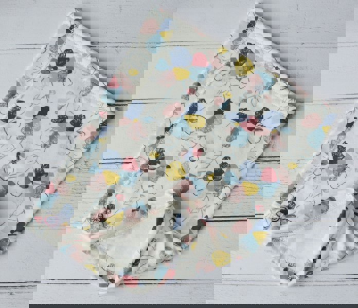 Antonia York Ivory Floral Snood | Esme Loose Fit Neck Warmer with Soft Brushed Fleecy Back