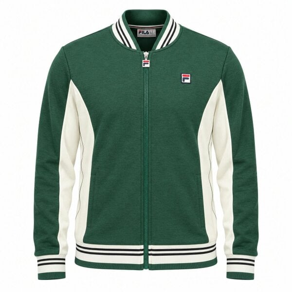 Fila Settanta Baseball Track Top Jacket Pine Needle/Gardenia/Black