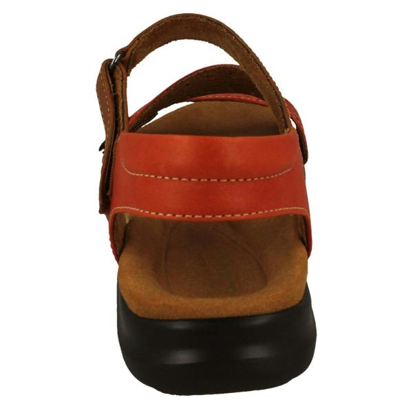 Clarks Ladies Clarks Cut Out Detailed Strappy Wedge Sandals Kitly Way