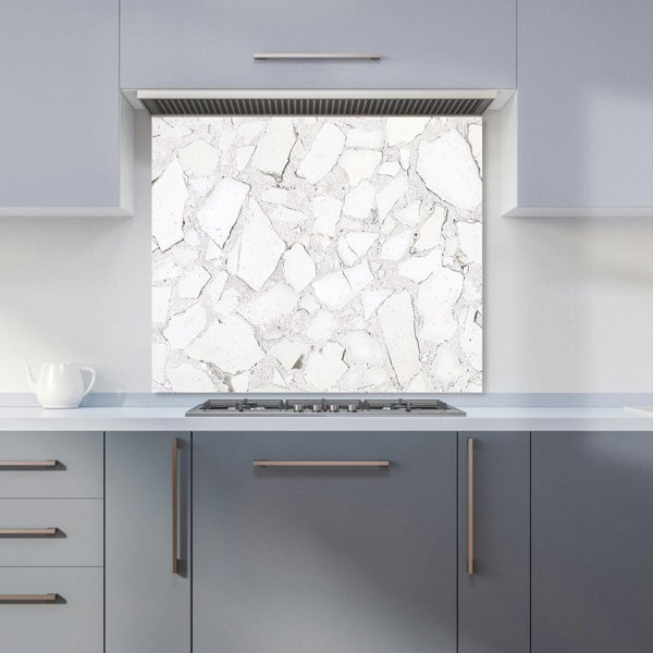 Warren Reed - Designer Chunky White Quartz Effect Kitchen Splashback