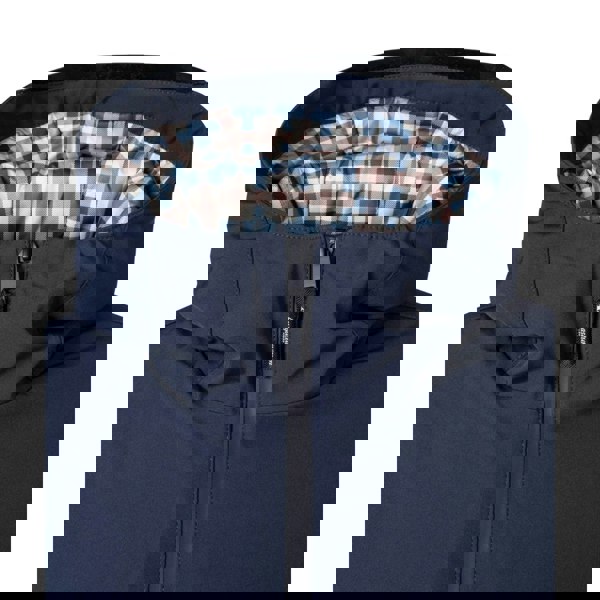 Aquascutum Active Plain Hooded Navy Blue Jacket