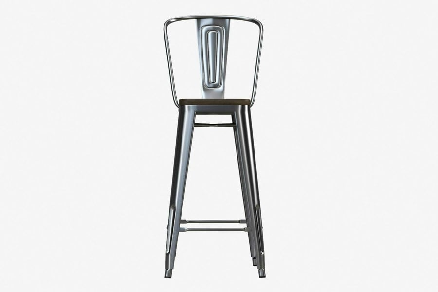 Dorel Home Luxor Barstool in Metal Copper - 2 pieces