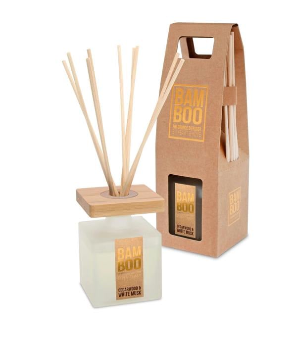 Heart & Home Cedarwood & White Musk - Large Bamboo Fragrance Diffuser